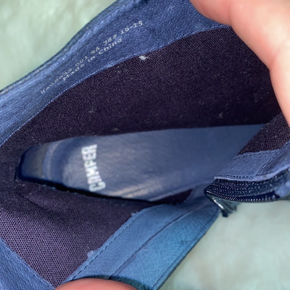 EUC CAMPER Leather Snakeskin Platform Booties Size 38 - Picture 14 of 17